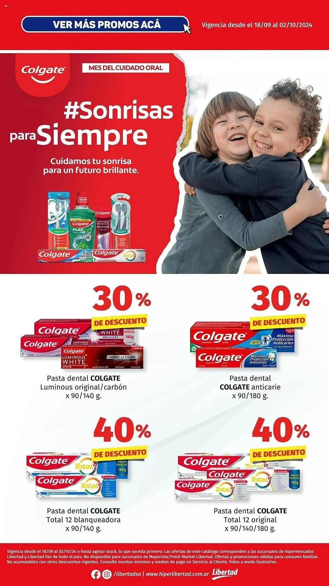 Ofertas de Catálogo Hipermercado Libertad 18 de septiembre al 2 de octubre 2024 - Página 1 del catálogo