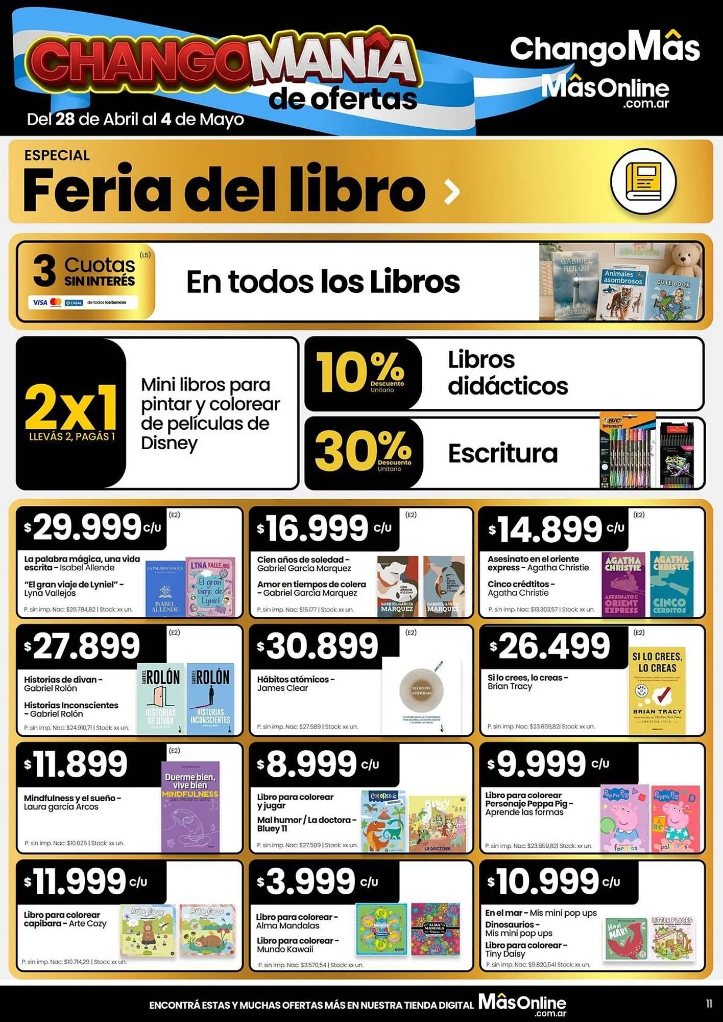 Ofertas de Catálogo Changomas 28 de abril al 4 de mayo 2026 - Página 11 del catálogo