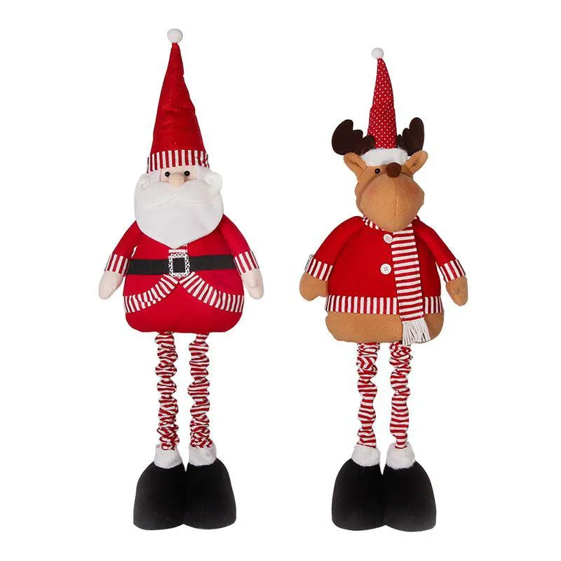 Adorno Navidad Extendible Tradicional Papá Noel O Reno 1 U