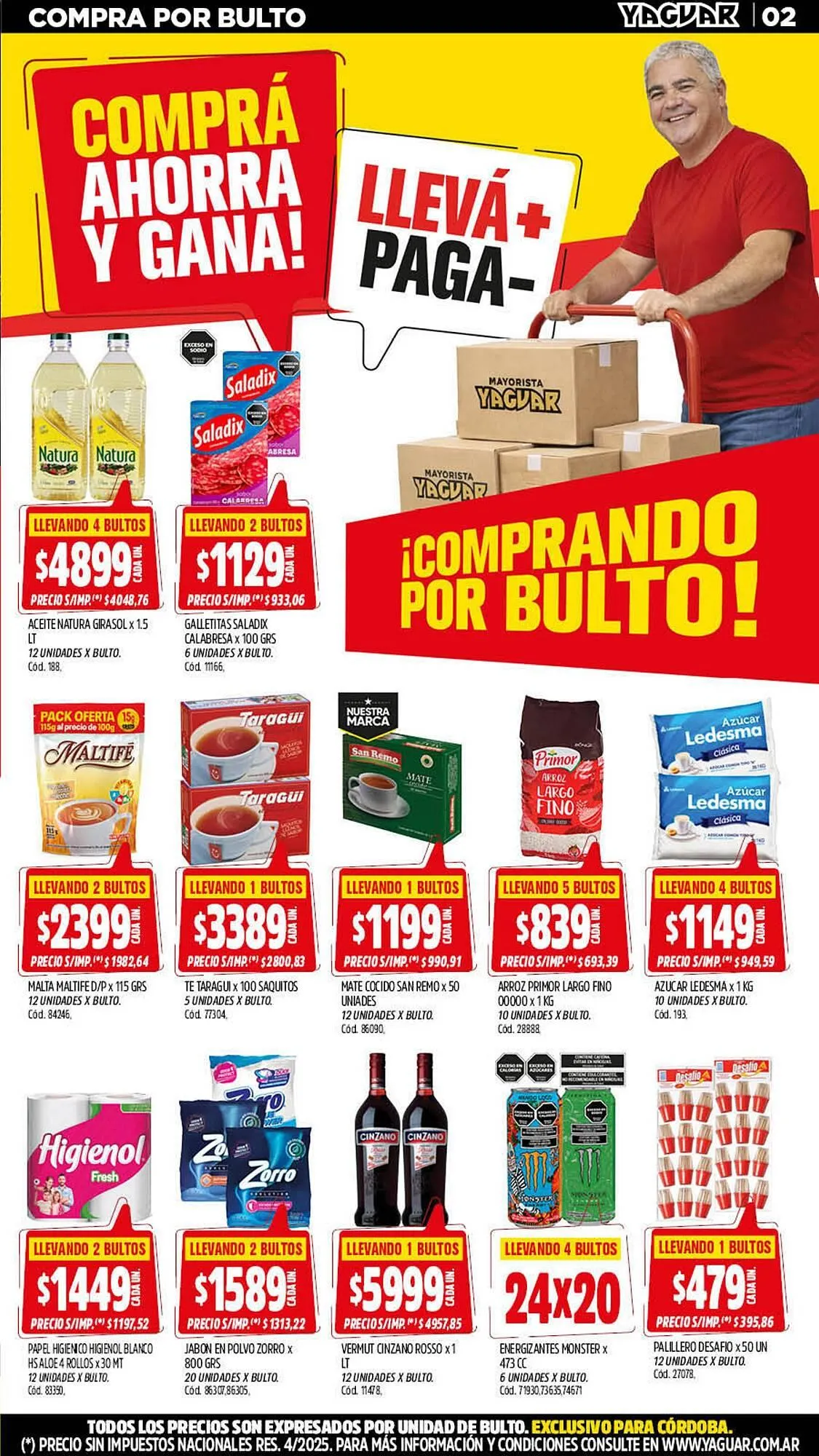 Ofertas de Catálogo Supermercados Yaguar 13 de abril al 19 de abril 2026 - Página 2 del catálogo