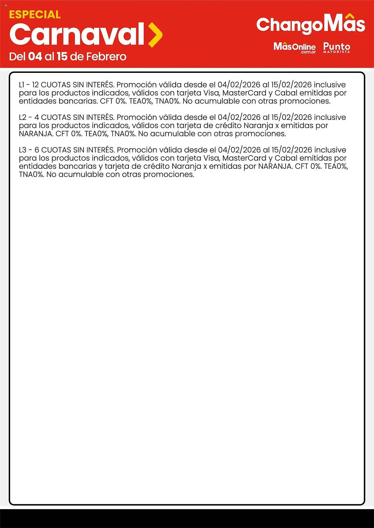 Ofertas de Catálogo Changomas 4 de febrero al 15 de febrero 2026 - Página 7 del catálogo