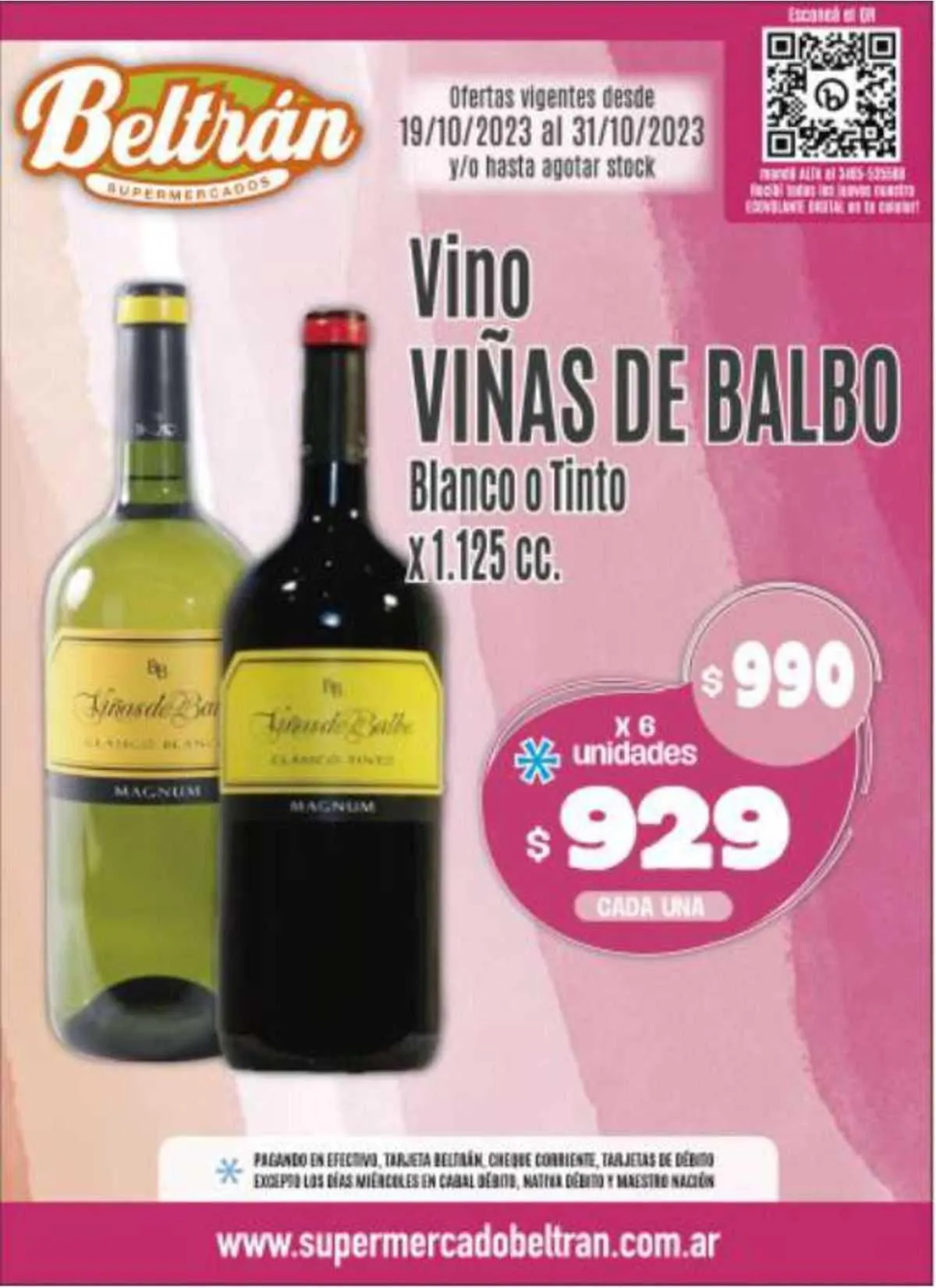 Ofertas de Catálogo Beltrán Supermercados 19 de octubre al 31 de octubre 2023 - Página 1 del catálogo