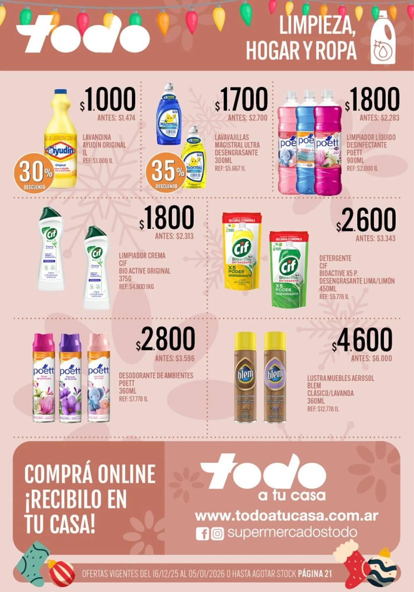 Ofertas de Catálogo Supermercados Todo 16 de diciembre al 5 de enero 2026 - Página 21 del catálogo