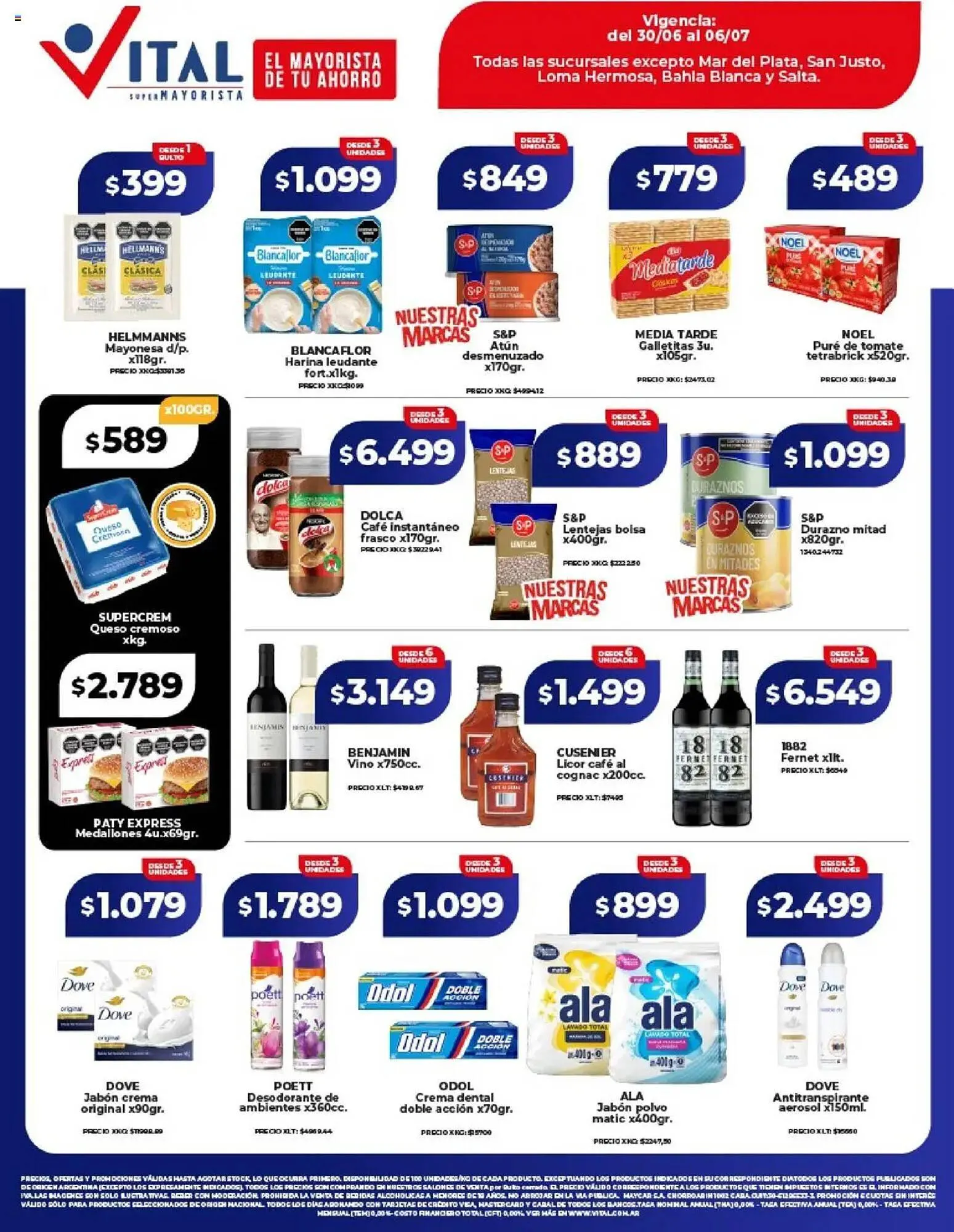 Ofertas de Catálogo Supermayorista Vital 30 de junio al 7 de julio 2025 - Página 1 del catálogo