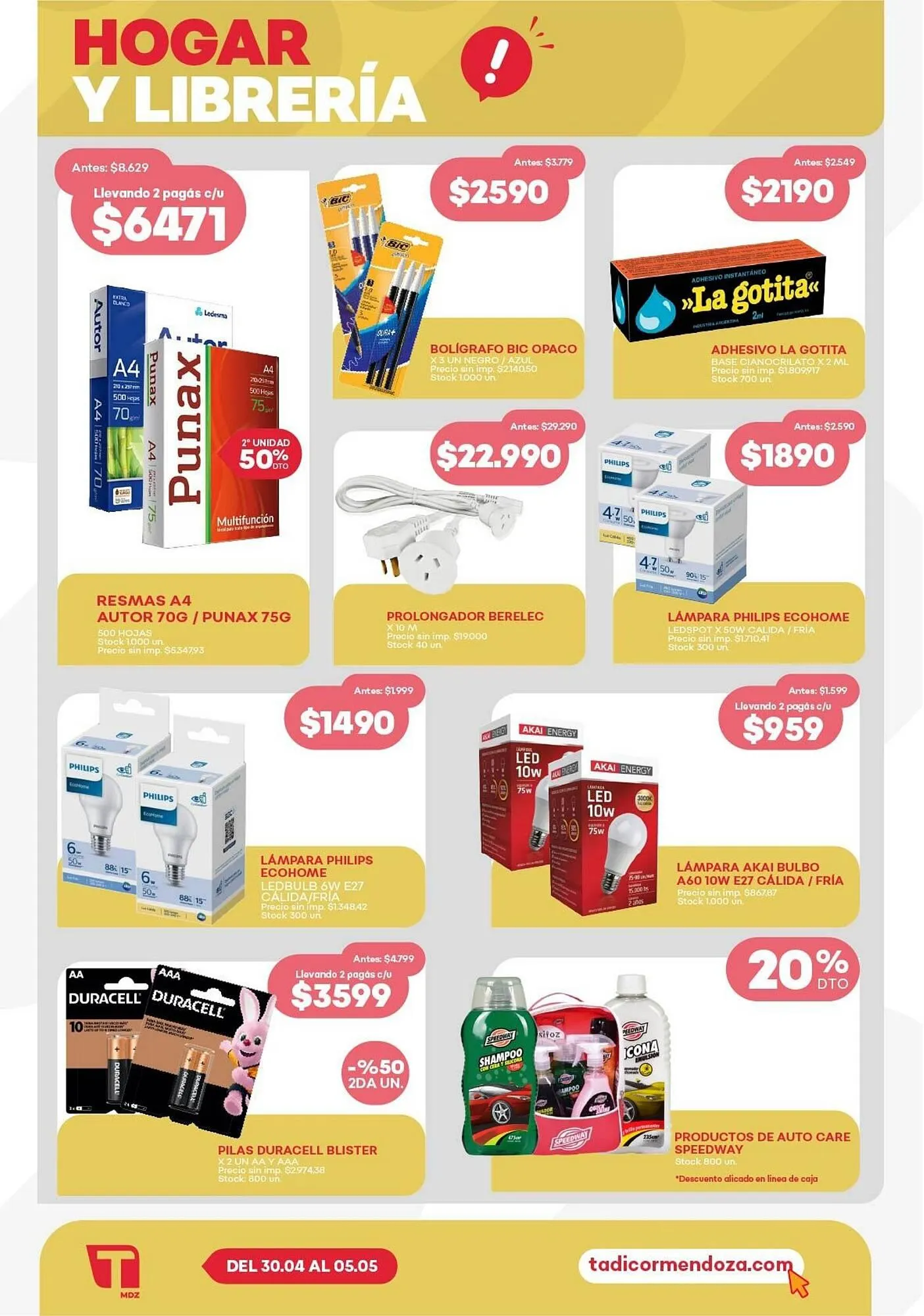 Ofertas de Catálogo Supermercados Tadicor 29 de abril al 5 de mayo 2026 - Página 9 del catálogo