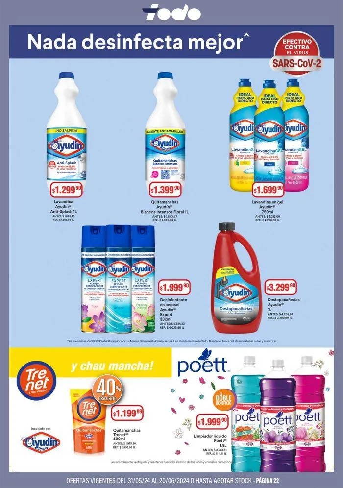 Ofertas de Catálogo Supermercados Todo 31 de mayo al 20 de junio 2024 - Página 22 del catálogo