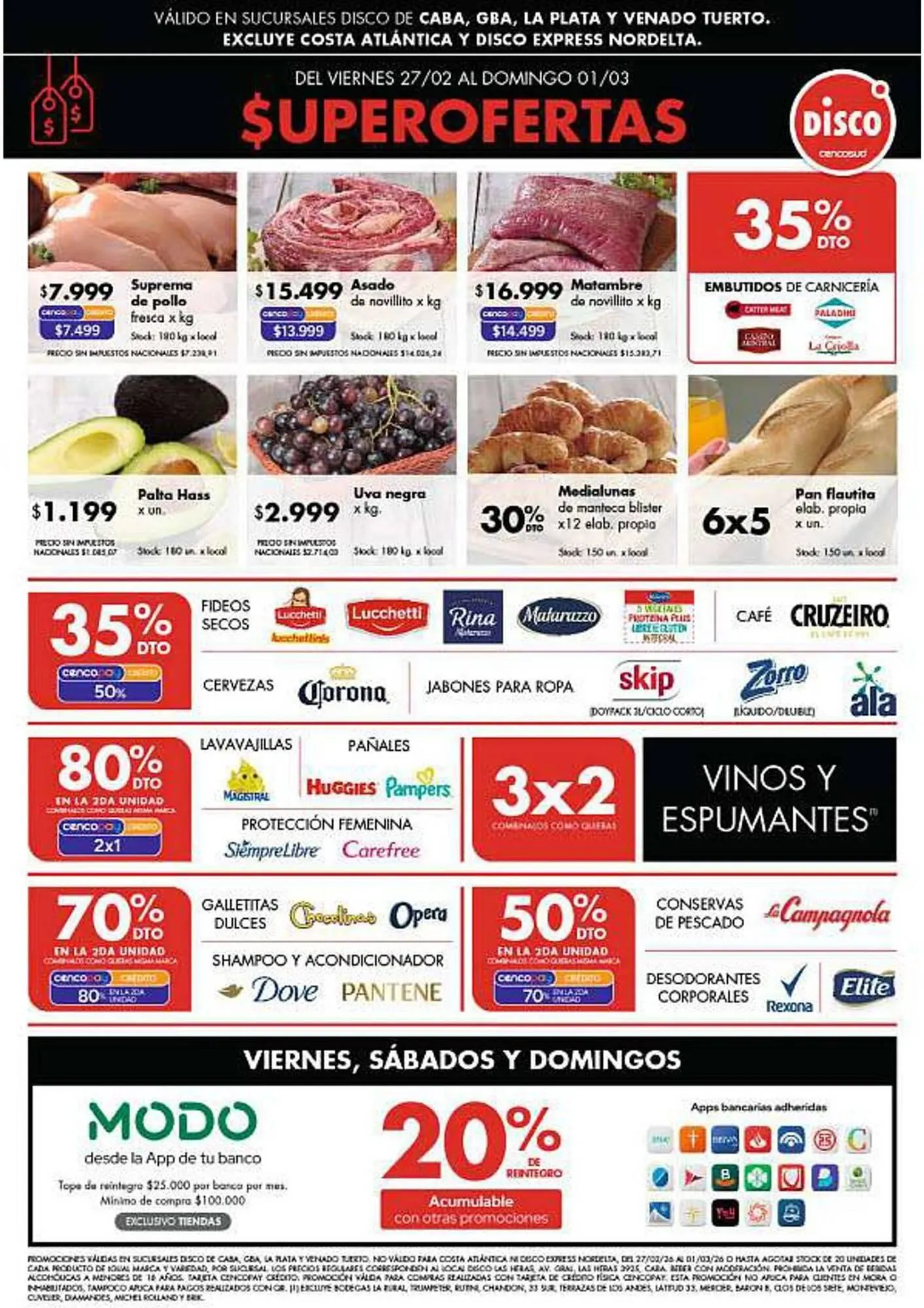 Ofertas de Folleto Disco 27 de febrero al 1 de marzo 2026 - Página 1 del catálogo