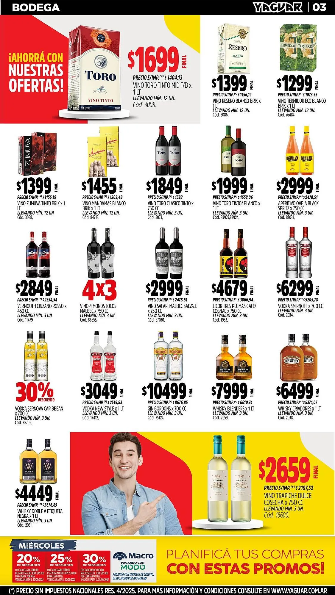 Ofertas de Catálogo Supermercados Yaguar 27 de octubre al 2 de noviembre 2025 - Página 3 del catálogo