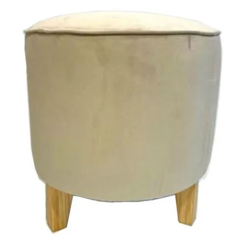 Puff Nordico 40x40 cm Pana Beige American Wood