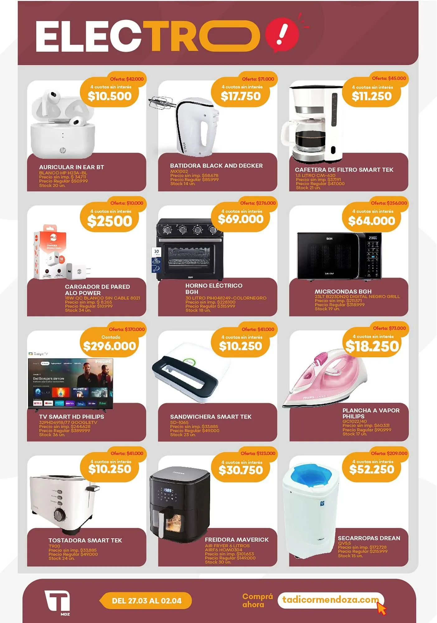 Ofertas de Catálogo Supermercados Tadicor 27 de marzo al 2 de abril 2025 - Página 9 del catálogo