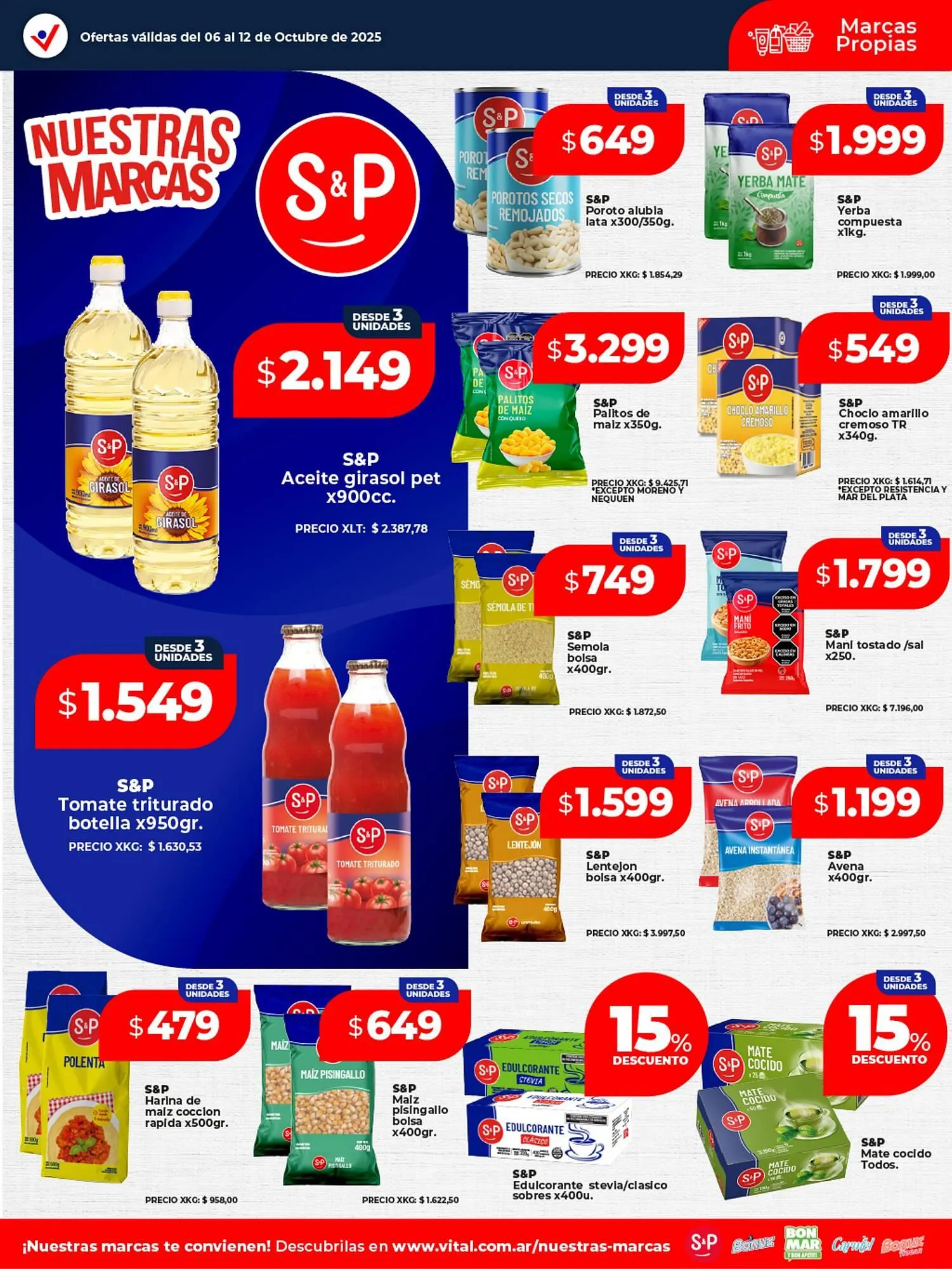 Ofertas de Catálogo Supermayorista Vital 8 de octubre al 12 de octubre 2025 - Página 1 del catálogo