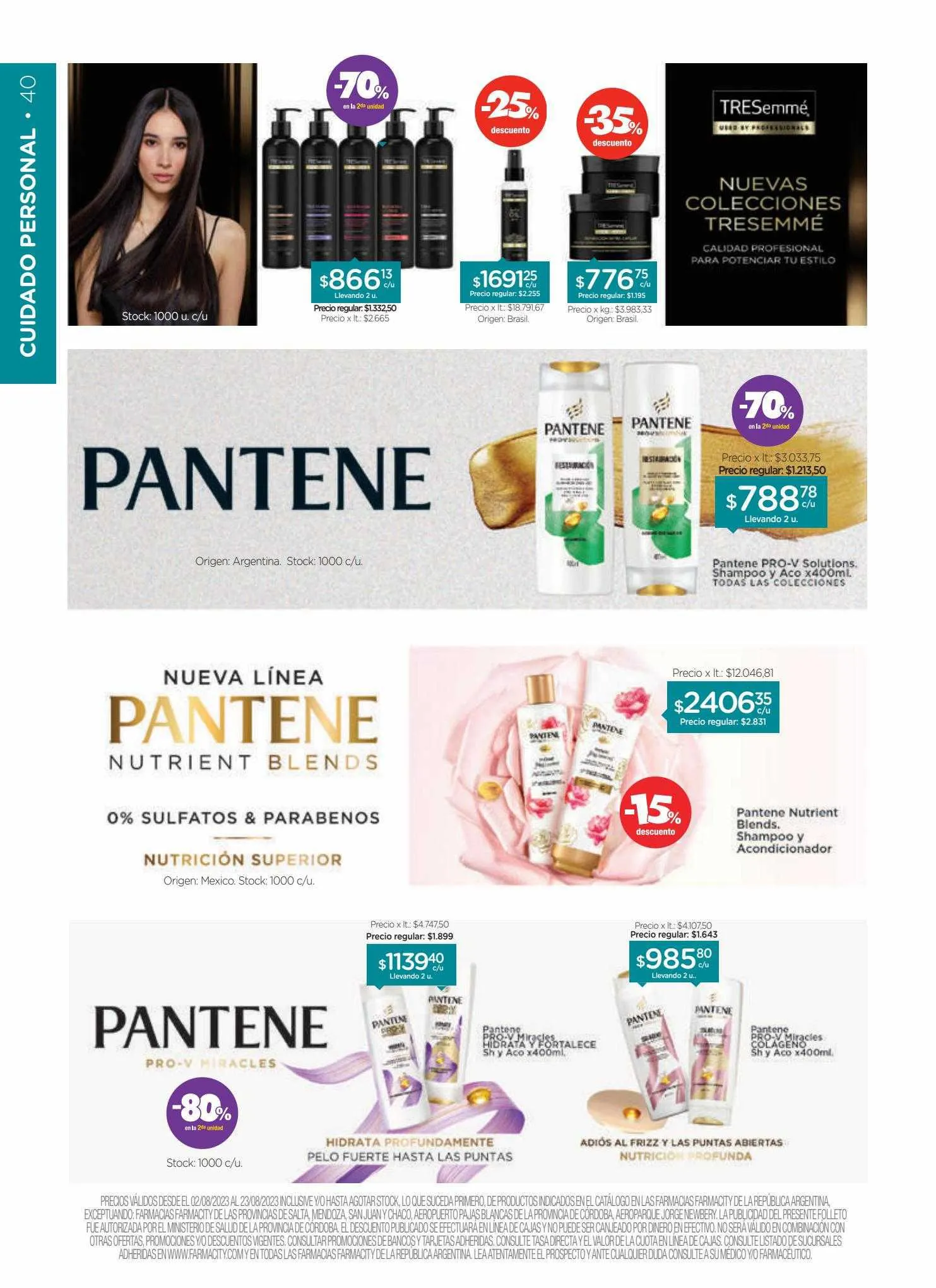 Ofertas de Catálogo Farmacity 1 de junio al 30 de septiembre 2023 - Página 40 del catálogo