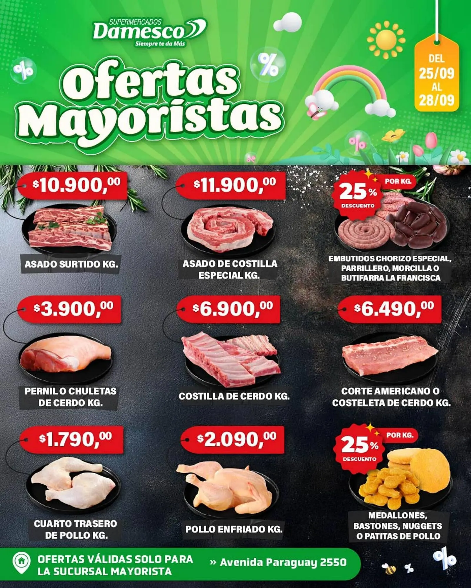 Ofertas de Catálogo Supermercados Damesco 25 de septiembre al 28 de septiembre 2025 - Página 1 del catálogo