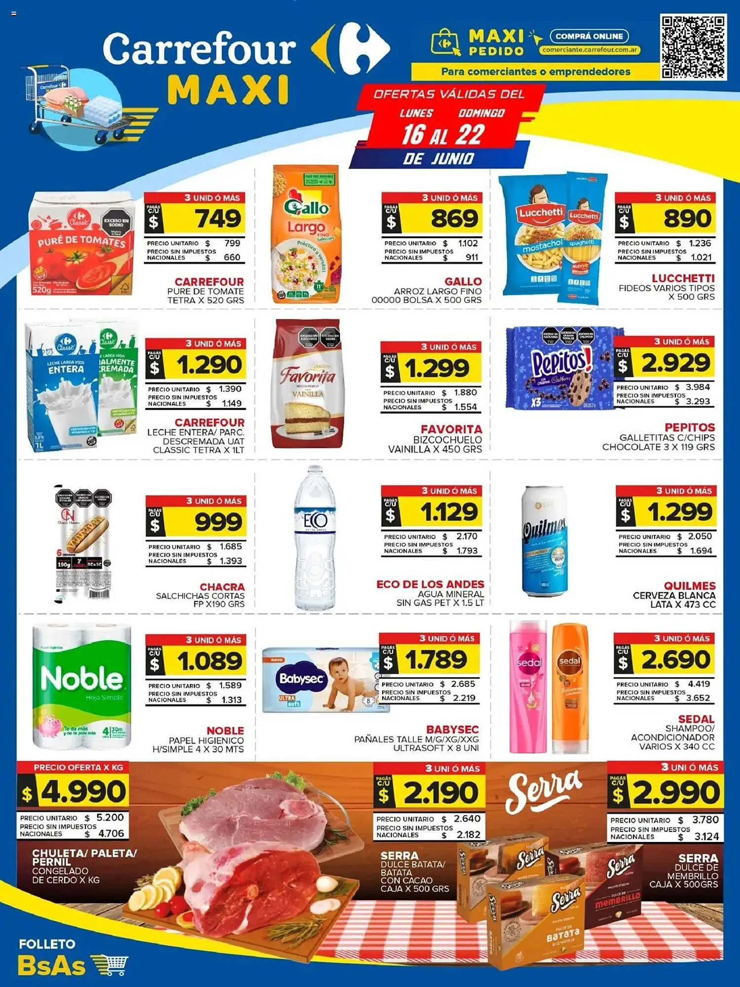 Ofertas de Catálogo Carrefour Maxi 16 de junio al 22 de junio 2025 - Página 1 del catálogo