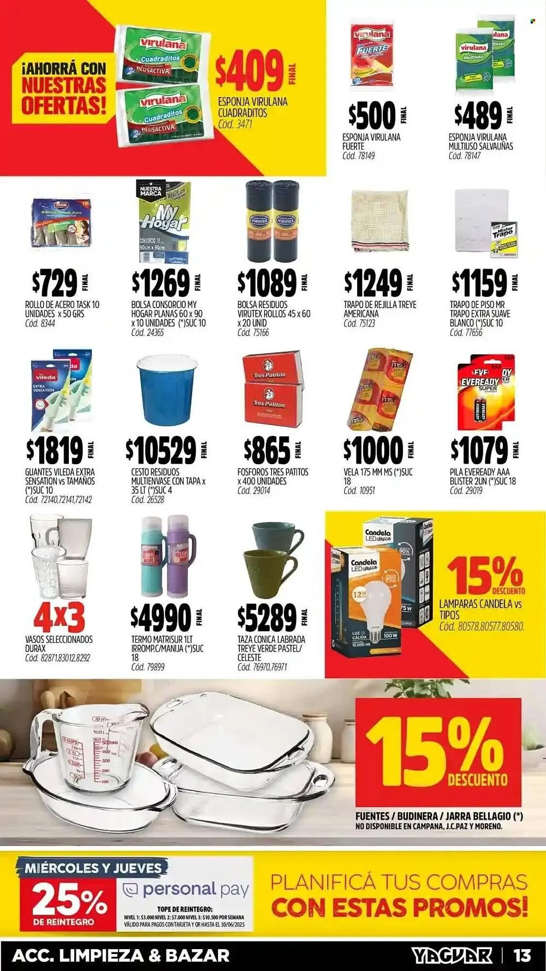 Ofertas de Catálogo Supermercados Yaguar 14 de abril al 21 de abril 2025 - Página 13 del catálogo