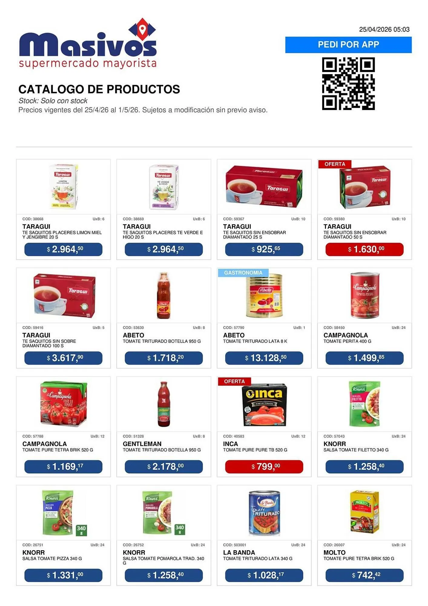 Ofertas de Catálogo Masivos 25 de abril al 1 de mayo 2026 - Página 44 del catálogo