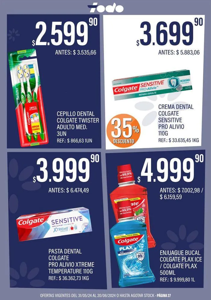 Ofertas de Catálogo Supermercados Todo 31 de mayo al 20 de junio 2024 - Página 27 del catálogo