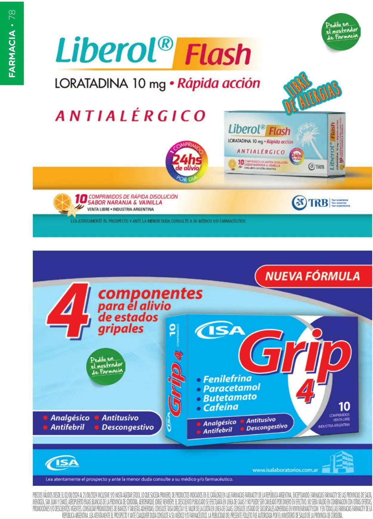 Ofertas de Farmacity 1 de agosto al 31 de agosto 2024 - Página 78 del catálogo