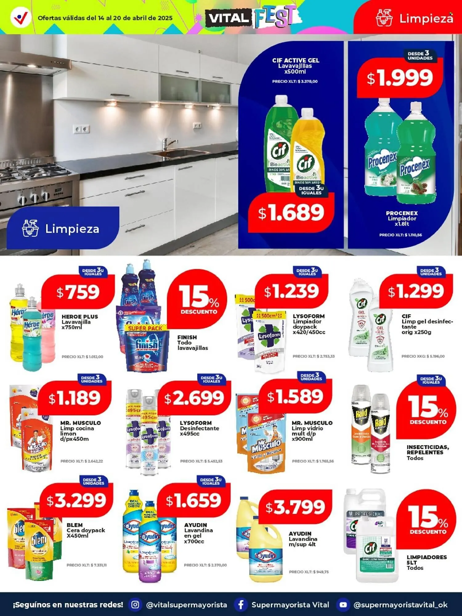 Ofertas de Catálogo Supermayorista Vital 14 de abril al 20 de abril 2025 - Página 8 del catálogo