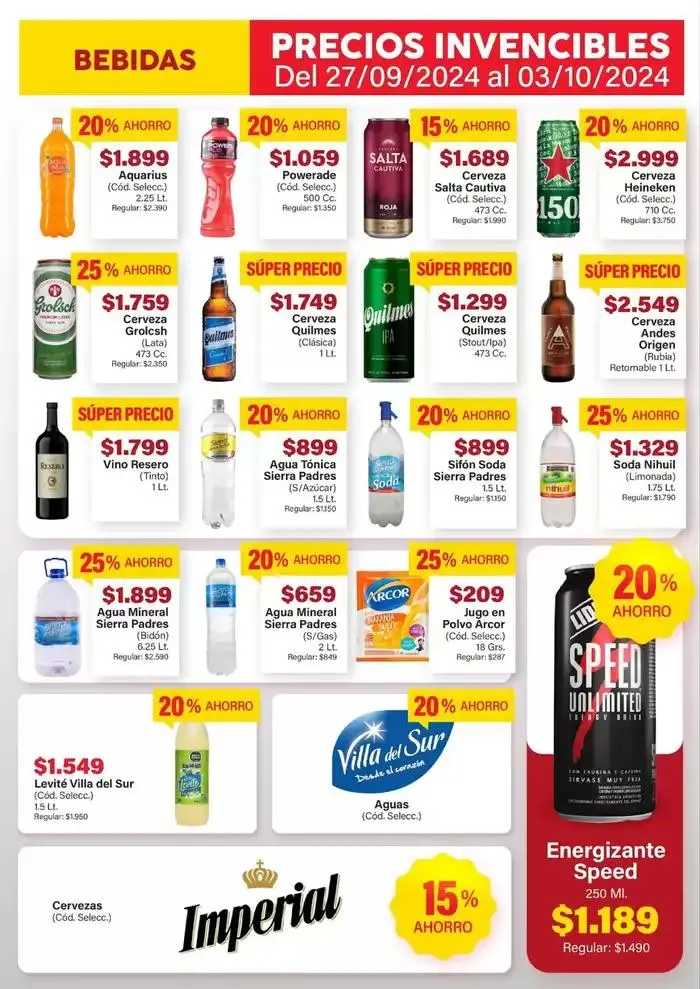 Ofertas de Ofertas Supermercados Aiello 28 de septiembre al 12 de octubre 2024 - Página 4 del catálogo