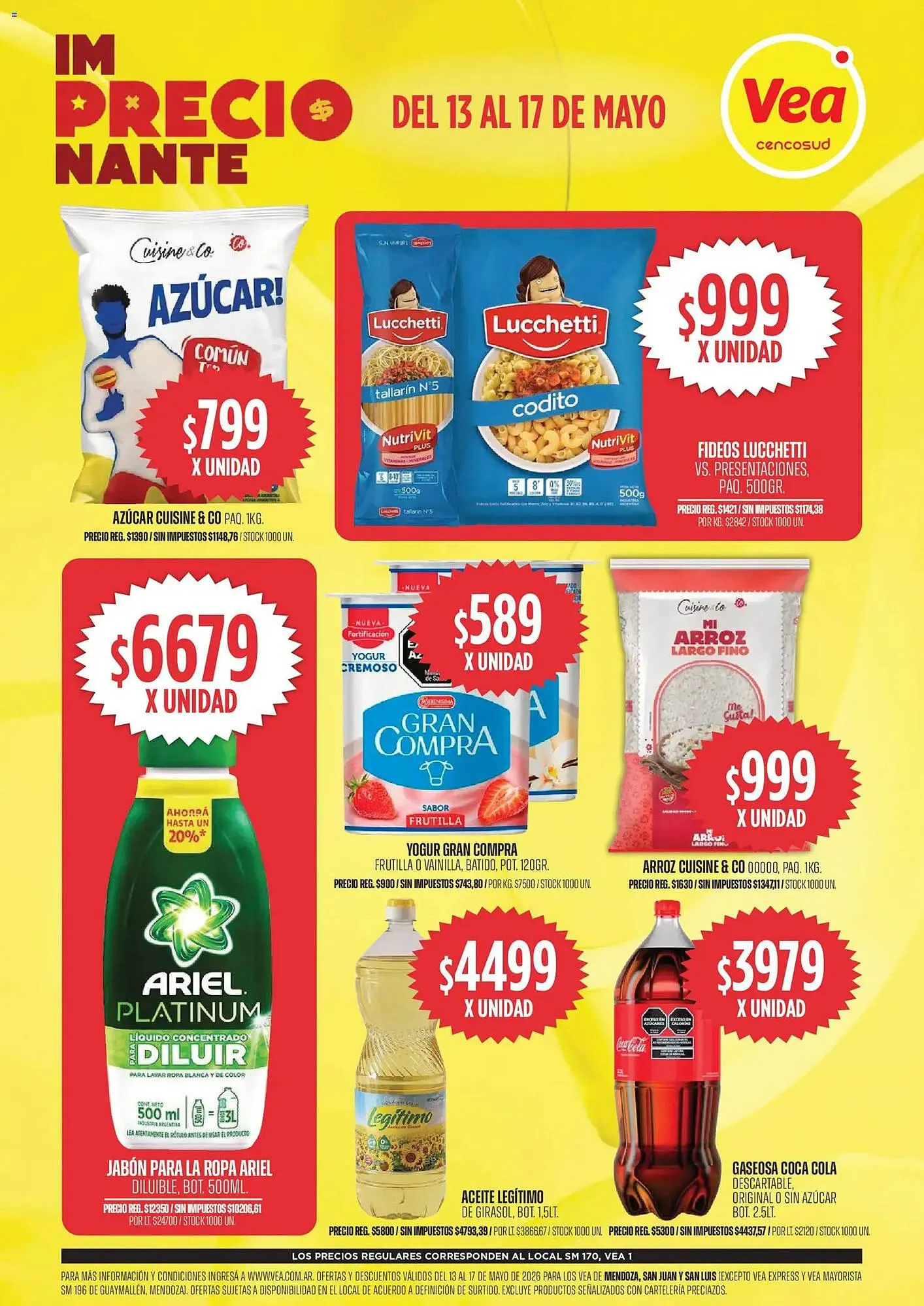 Ofertas de Catálogo Supermercados Vea 13 de mayo al 17 de mayo 2026 - Página 1 del catálogo