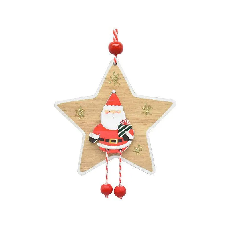 colgante estrella con pins rustica