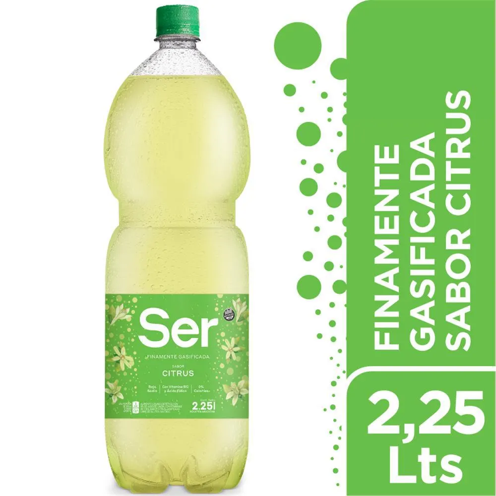 Agua Con Gas Ser Citrus Bot 2.25 Ltr