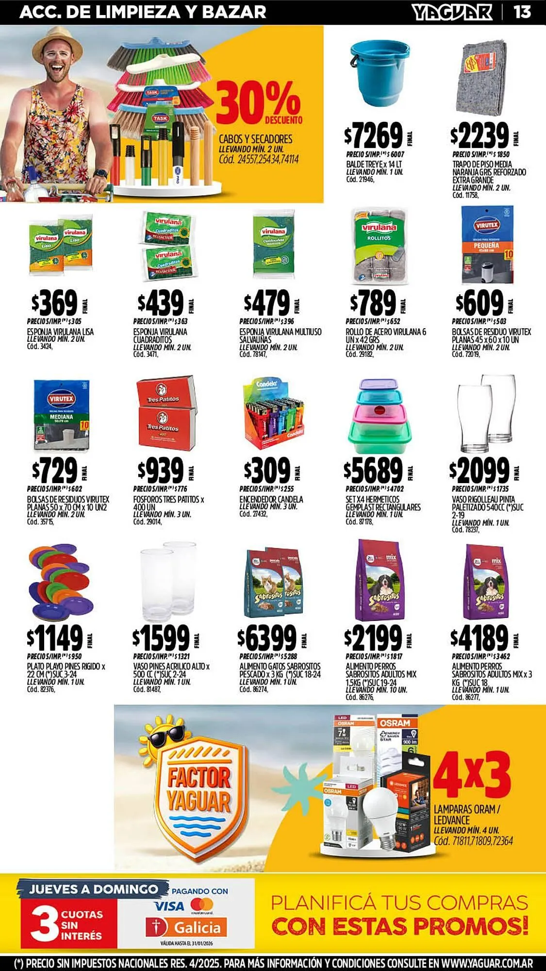 Ofertas de Catálogo Supermercados Yaguar 5 de enero al 11 de enero 2026 - Página 13 del catálogo