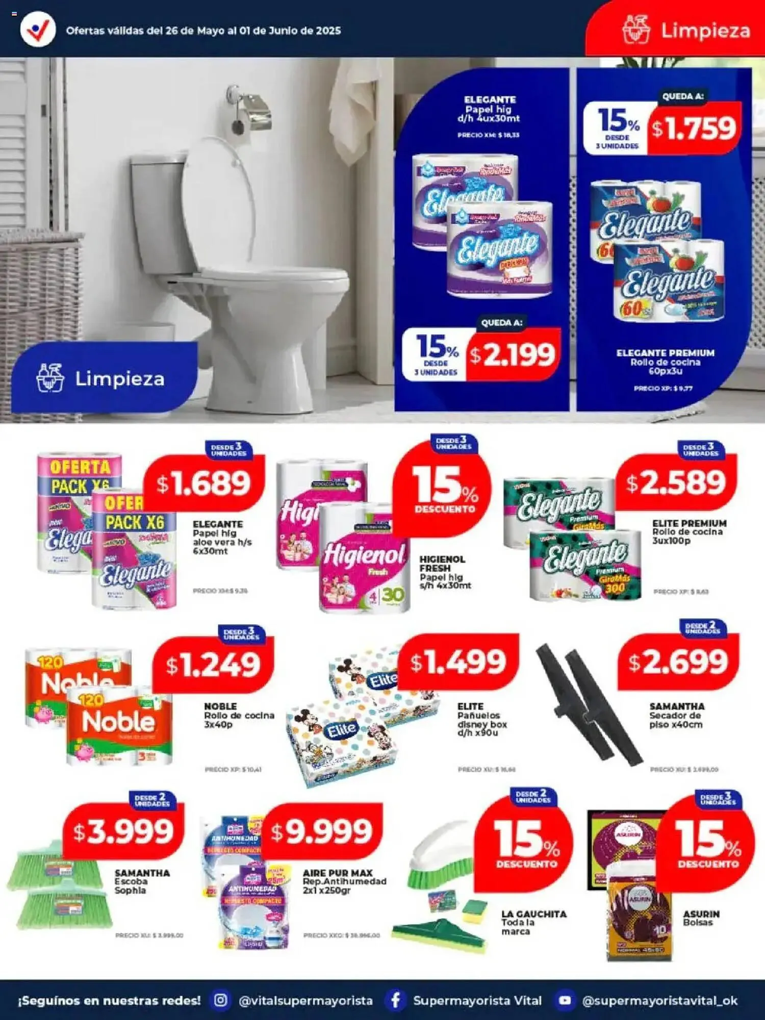 Ofertas de Catálogo Supermayorista Vital 26 de mayo al 2 de junio 2025 - Página 9 del catálogo