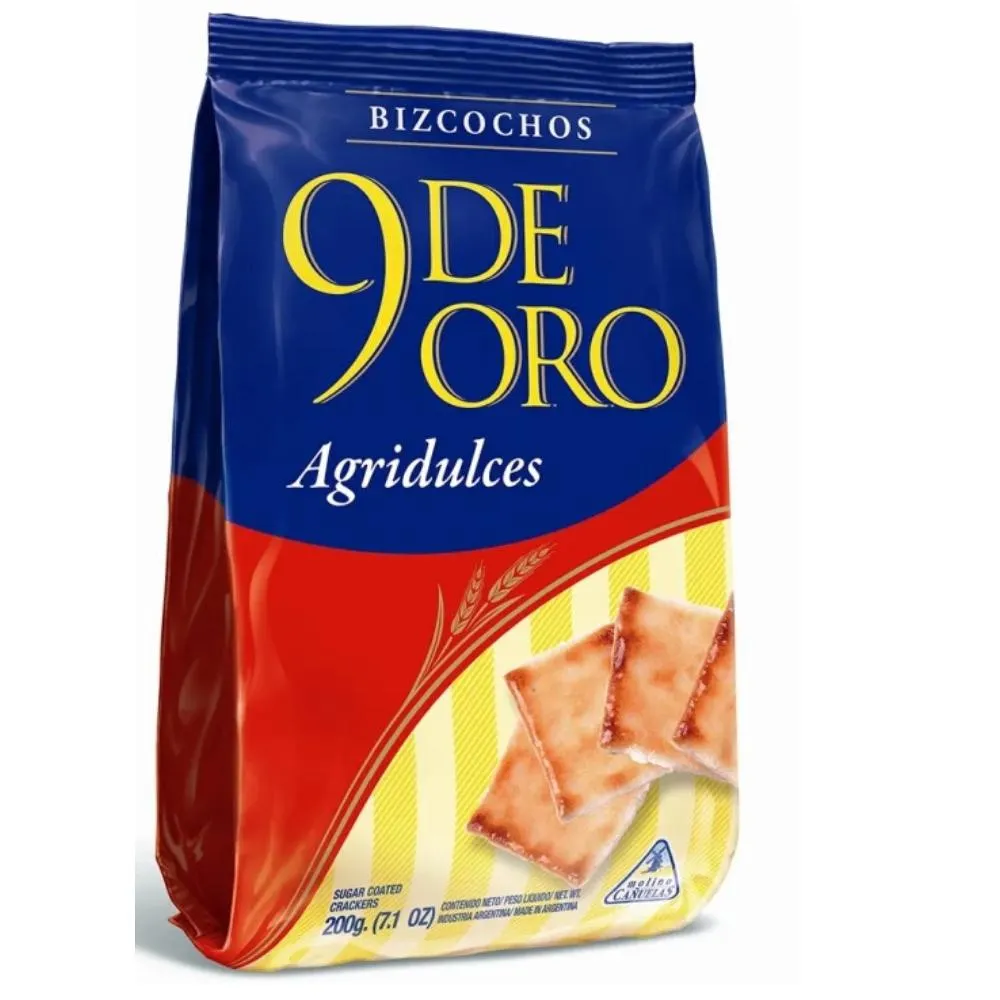 GALLETITAS DULCES 9 DE ORO AGRIDULCE X 200Grs