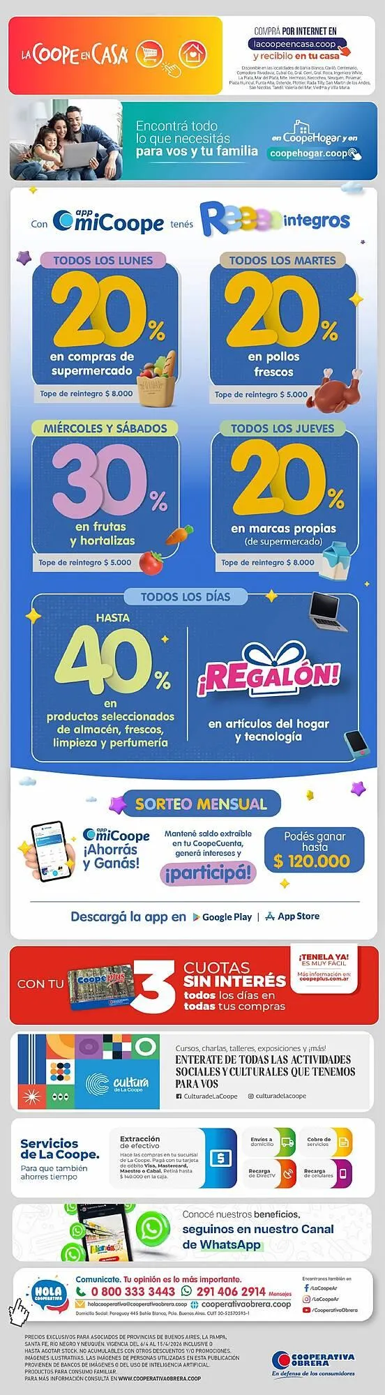 Ofertas de Catálogo Cooperativa Obrera 6 de abril al 15 de abril 2026 - Página 9 del catálogo