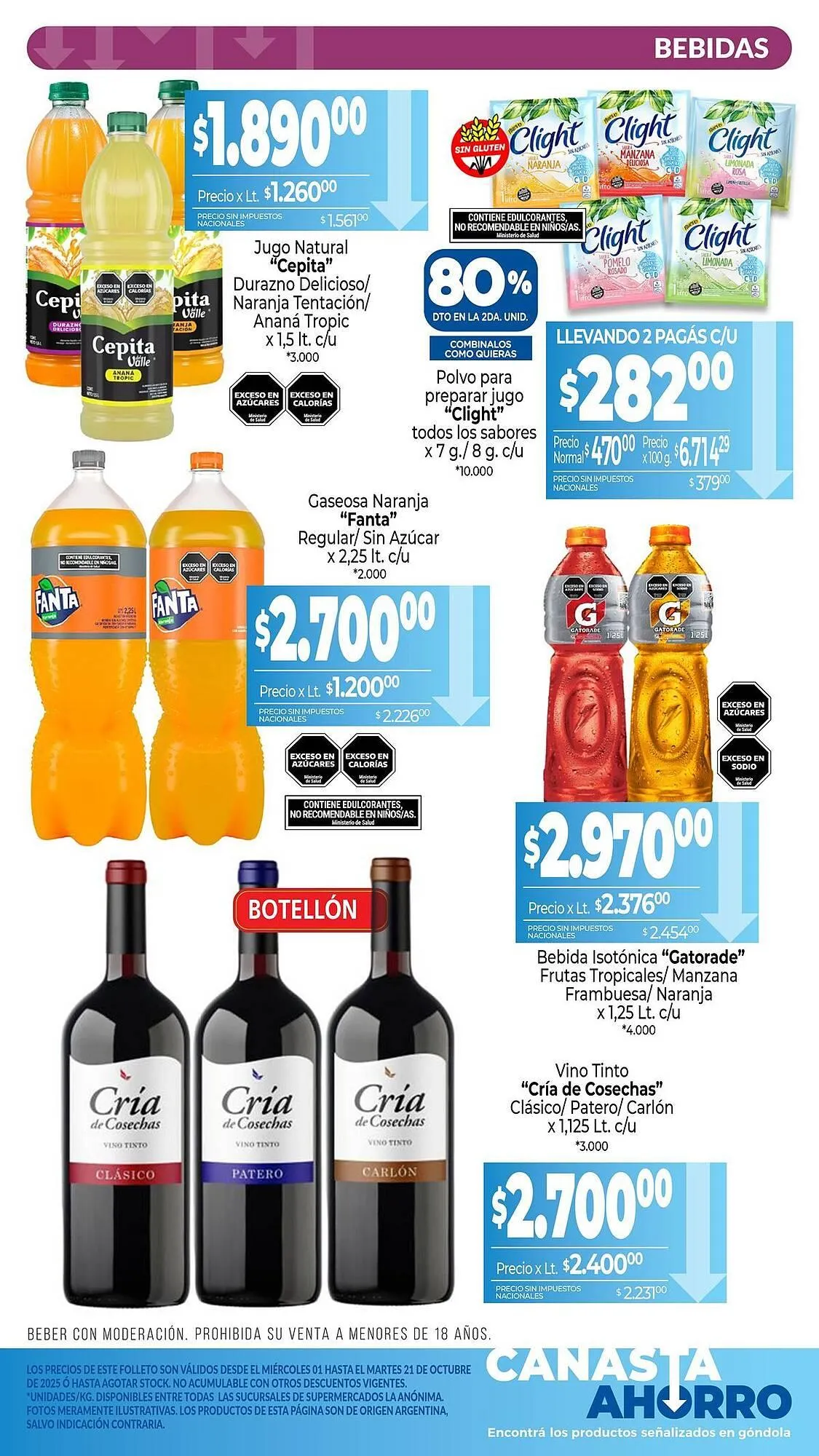 Ofertas de Catálogo La Anonima 1 de octubre al 21 de octubre 2025 - Página 8 del catálogo