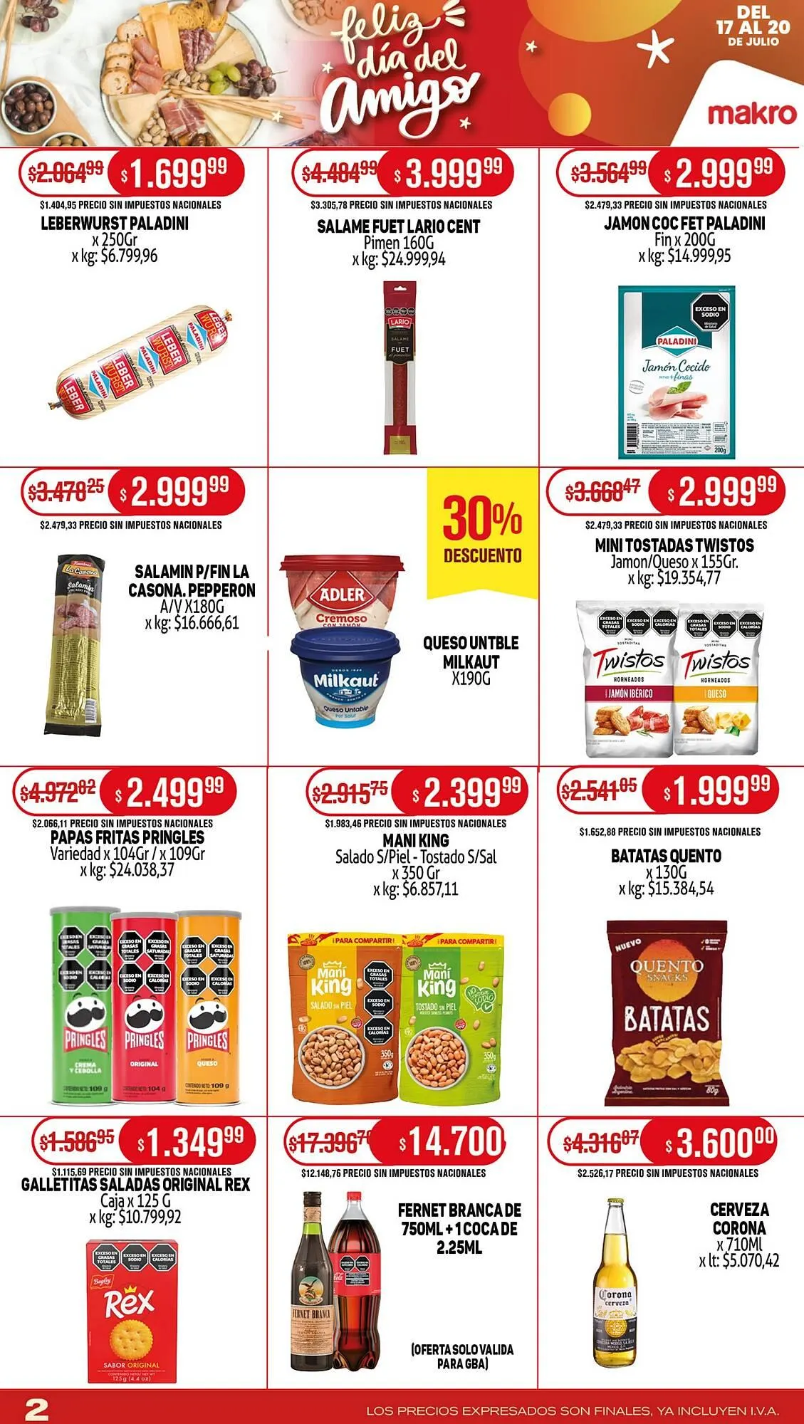 Ofertas de Catálogo Makro 17 de julio al 20 de julio 2025 - Página 3 del catálogo