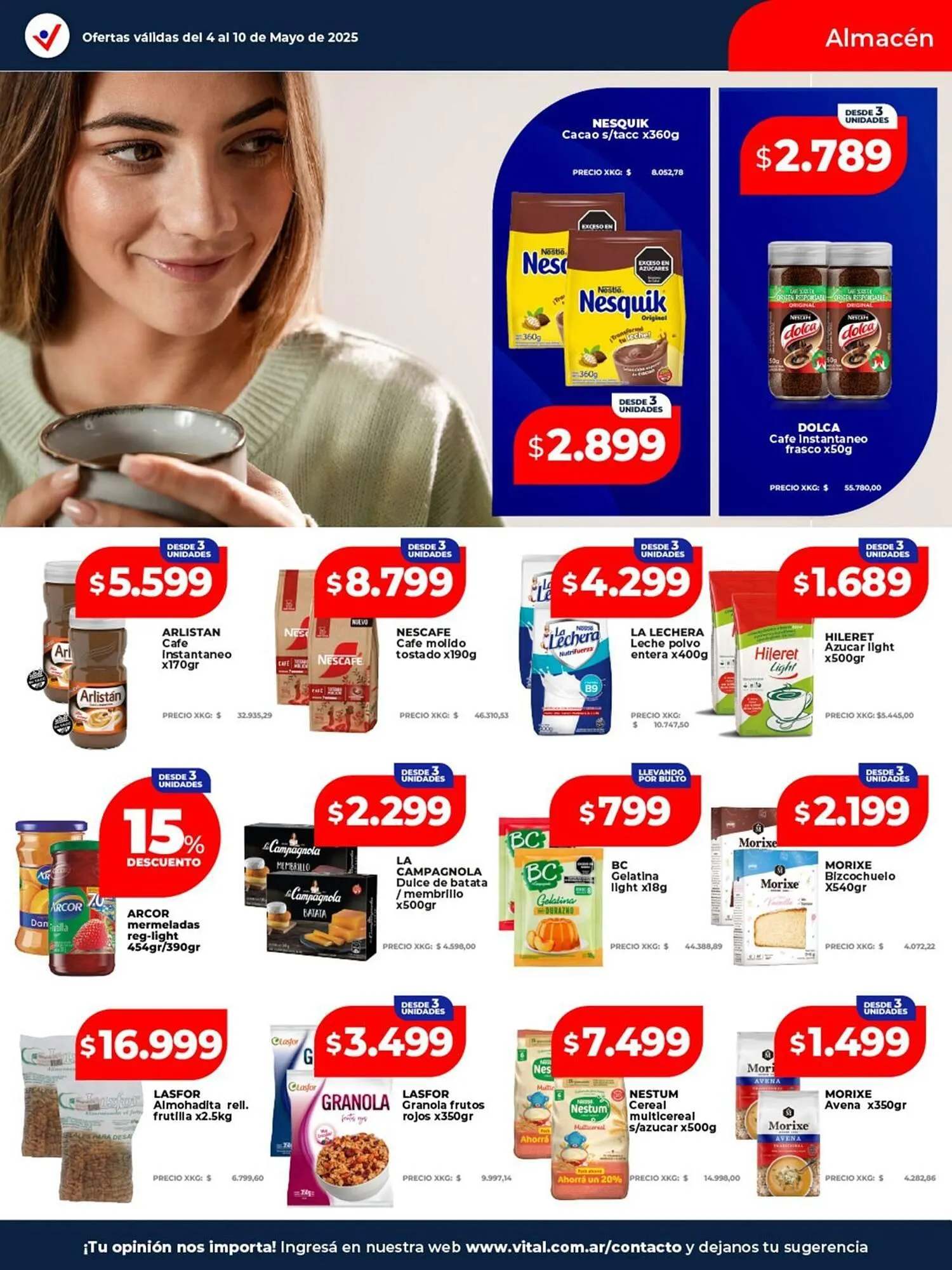 Ofertas de Catálogo Supermayorista Vital 4 de mayo al 10 de mayo 2026 - Página 12 del catálogo