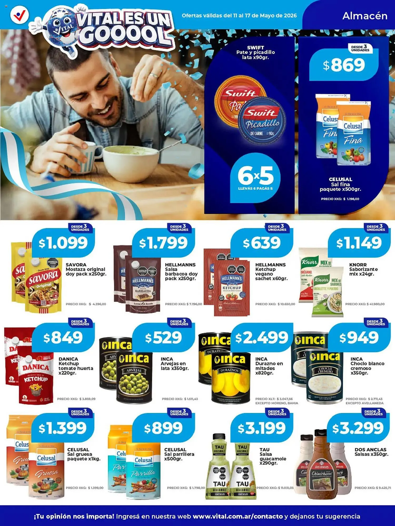 Ofertas de Catálogo Supermayorista Vital 11 de mayo al 17 de mayo 2026 - Página 12 del catálogo