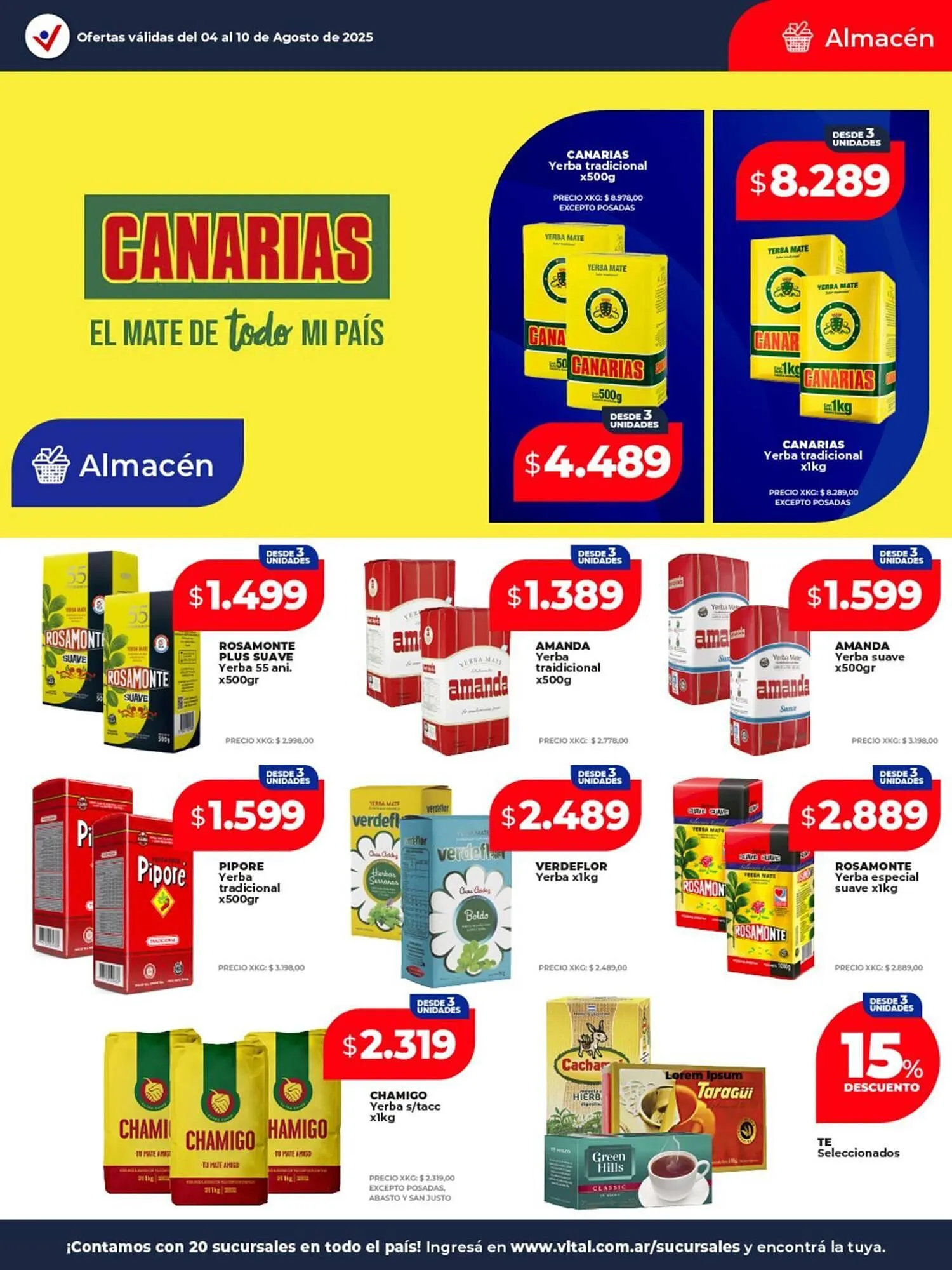 Ofertas de Catálogo Supermayorista Vital 4 de agosto al 10 de agosto 2025 - Página 17 del catálogo