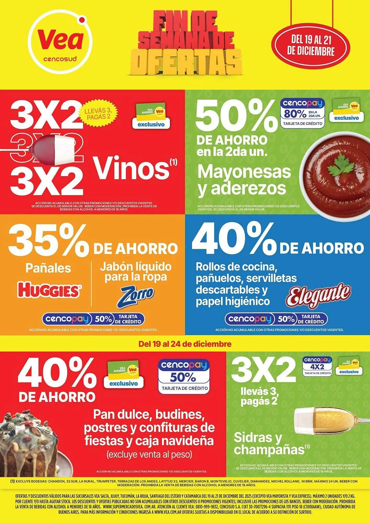 Ofertas de Catálogo Supermercados Vea 19 de diciembre al 24 de diciembre 2025 - Página 1 del catálogo