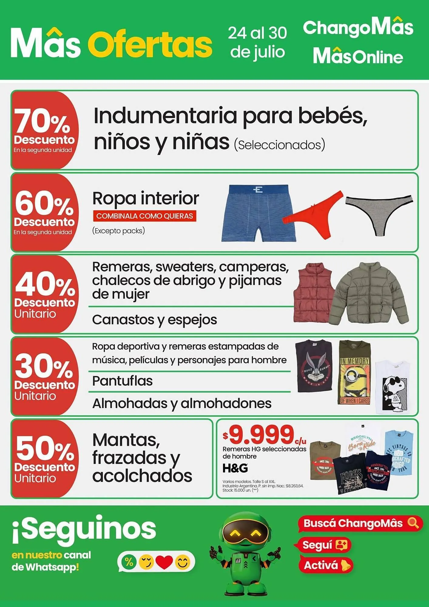 Ofertas de Catálogo Changomas 28 de julio al 30 de julio 2025 - Página 1 del catálogo