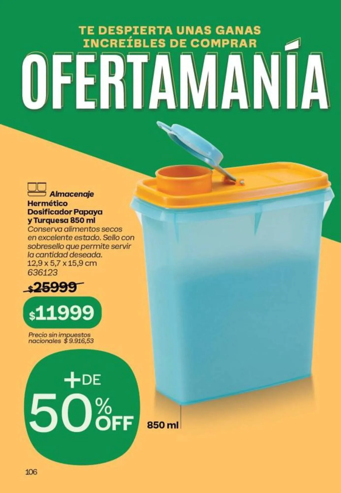 Ofertas de Folleto Tupperware 1 de octubre al 31 de octubre 2025 - Página 107 del catálogo