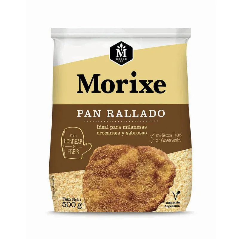 Pan rallado Morixe 500 g.