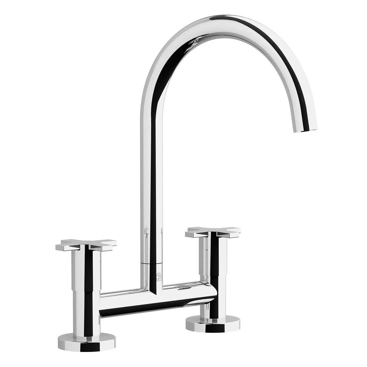 Grifería Cocina Bimando Gris Alerce Cruz FV