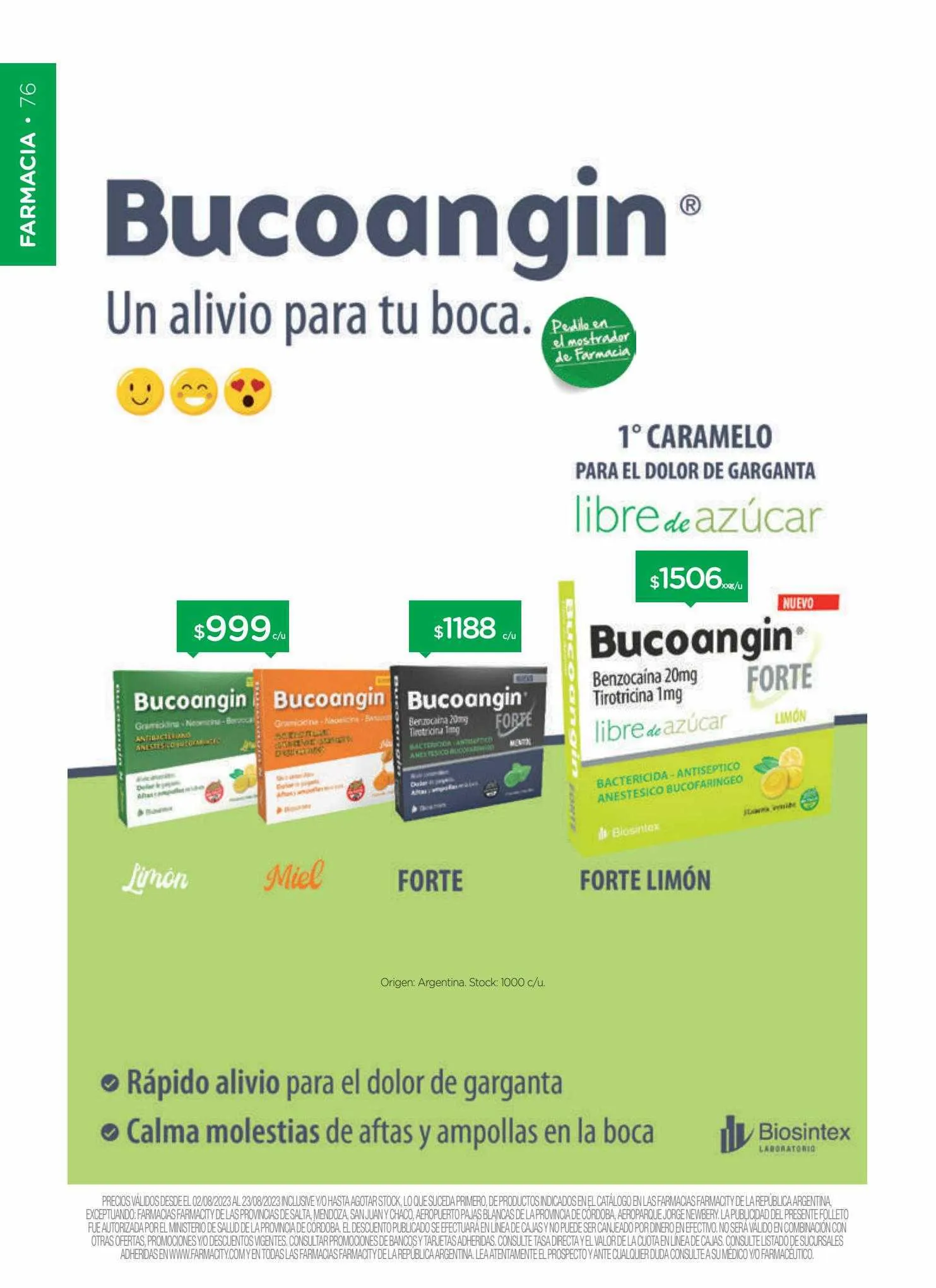 Ofertas de Catálogo Farmacity 1 de junio al 30 de septiembre 2023 - Página 76 del catálogo