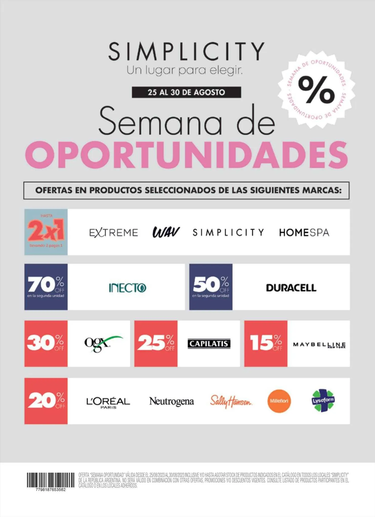 Ofertas de Catálogo Farmacity 1 de septiembre al 17 de septiembre 2023 - Página 1 del catálogo