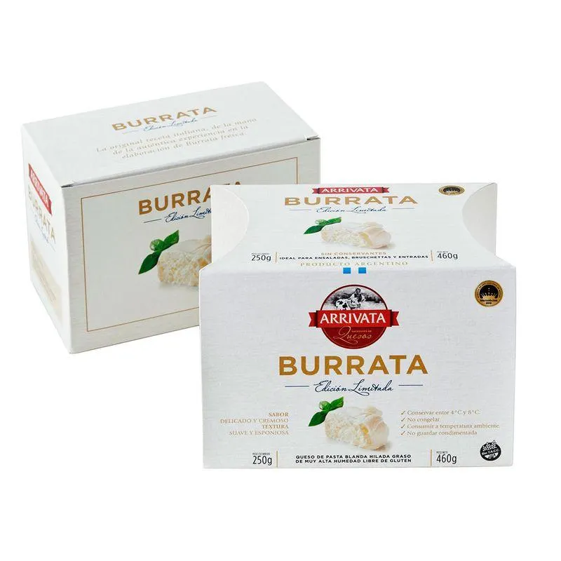 Queso Burrata Arrivata 250 Gr
