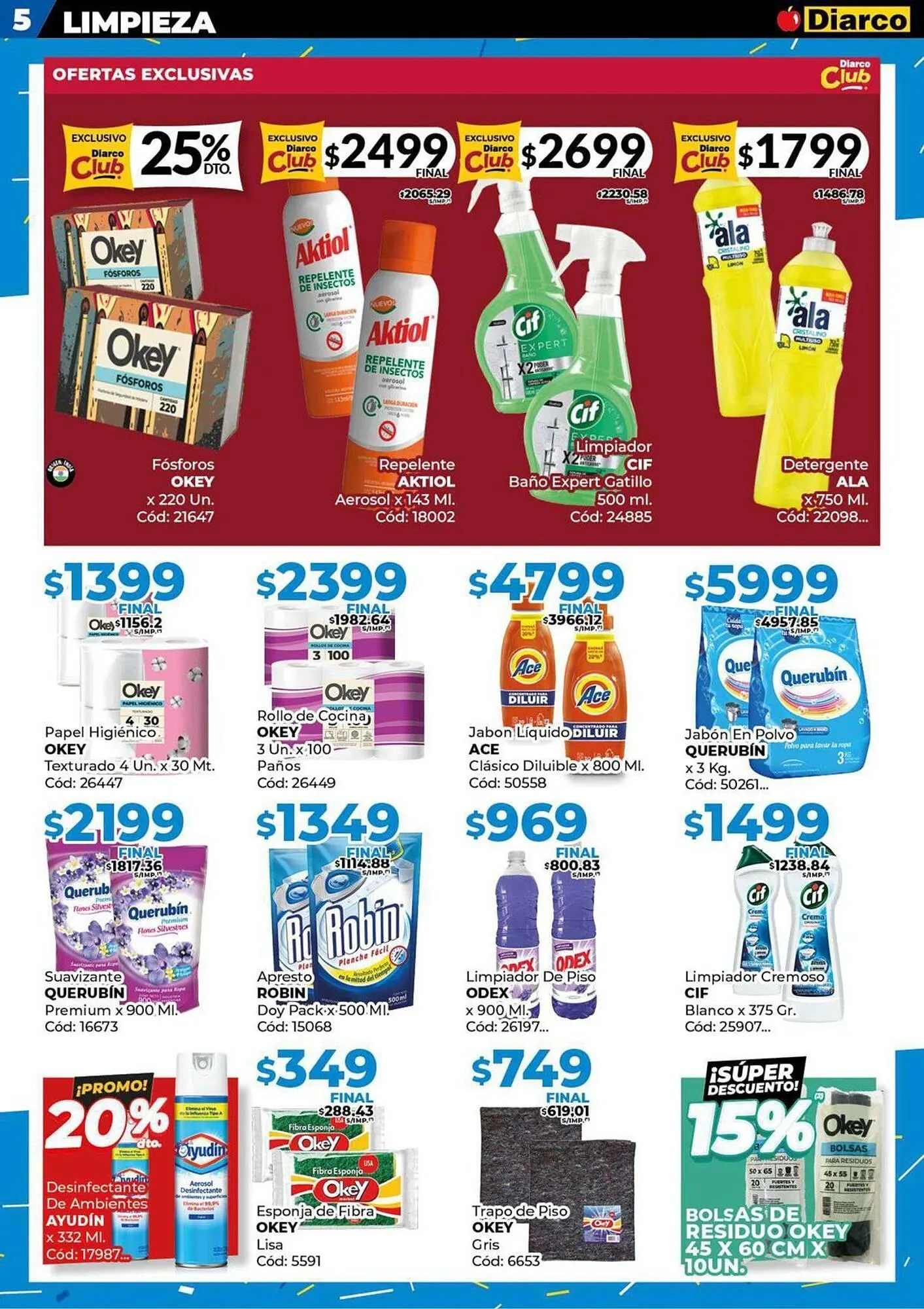 Ofertas de Catálogo Diarco 11 de agosto al 15 de agosto 2025 - Página 5 del catálogo