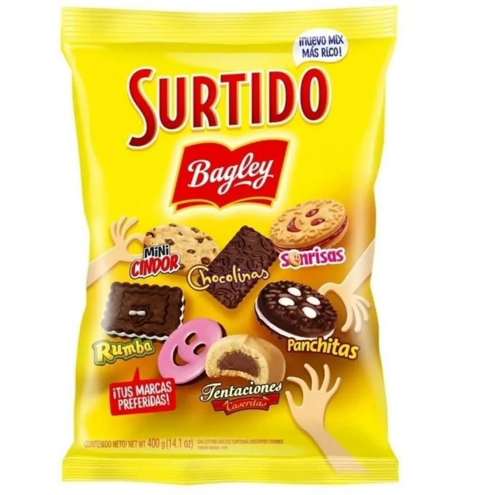GALLETITAS DULCES BAGLEY SURTIDO X 400Grs
