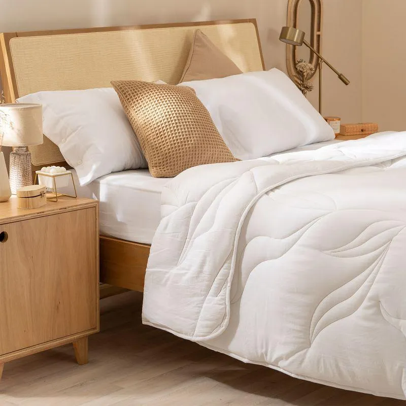 Acolchado King Size Hojas Eucalipto