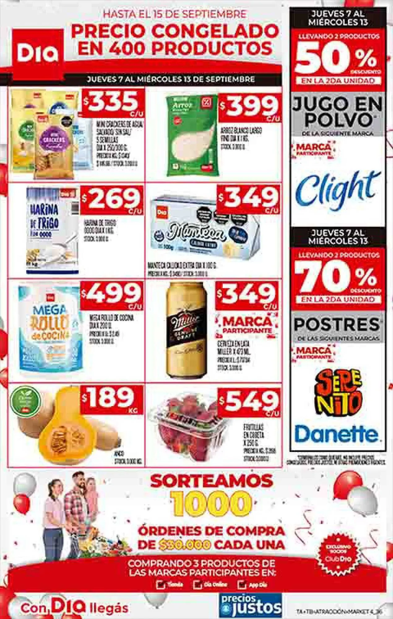Ofertas de Catálogo Supermercados DIA 30 de agosto al 17 de septiembre 2023 - Página 1 del catálogo
