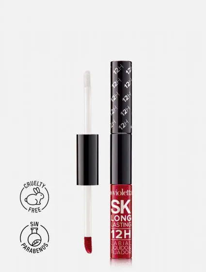 Labial Líquido con Fijador 12H Silk Kiss Long Lasting