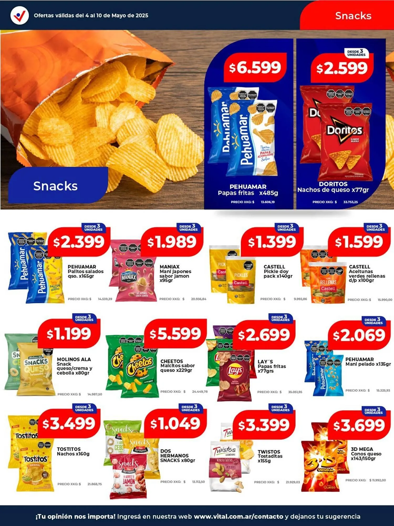 Ofertas de Catálogo Supermayorista Vital 4 de mayo al 10 de mayo 2026 - Página 19 del catálogo
